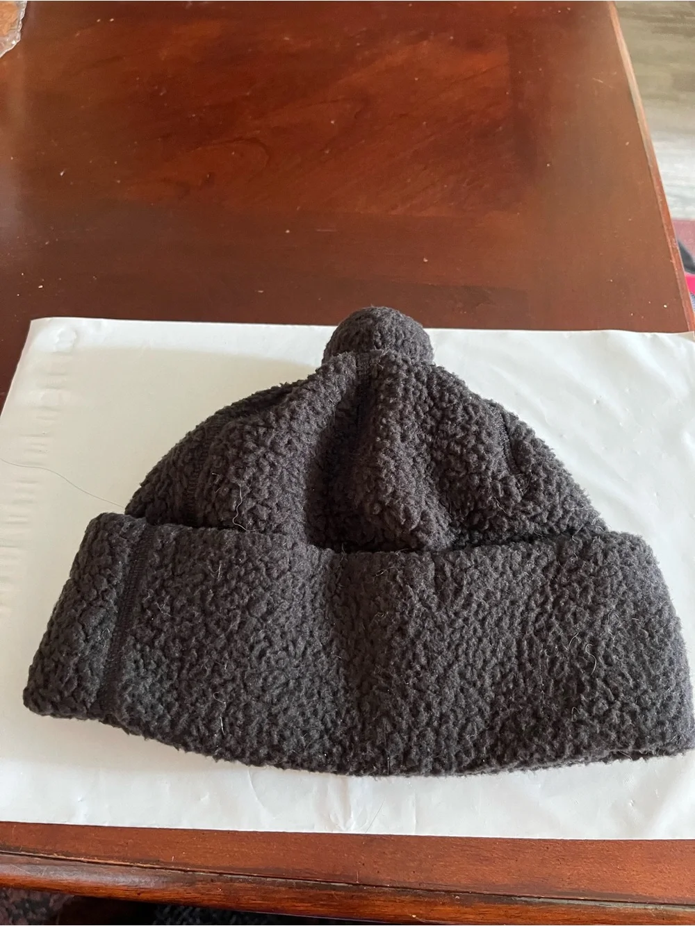 The North Face Black Sherpa Pom Beanie